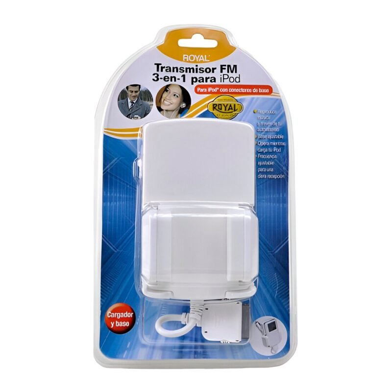 Accesorio de Auto para iPod ROYAL | Transmisor de FM, Soporte y Cargador - Imagen 6