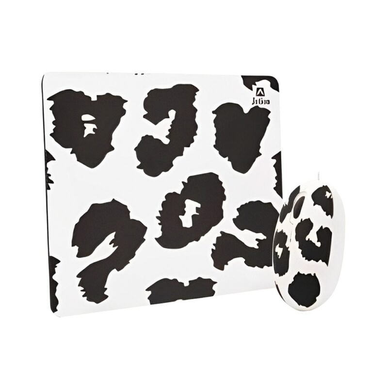 Combo Mouse + Mouse Pad JETION JT-DMS046 | Blanco y Negro - Imagen 2