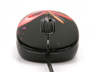 Combo Mouse + Mouse Pad JETION JT-DMS046 | Diseño Mariposa Negro - Imagen 3