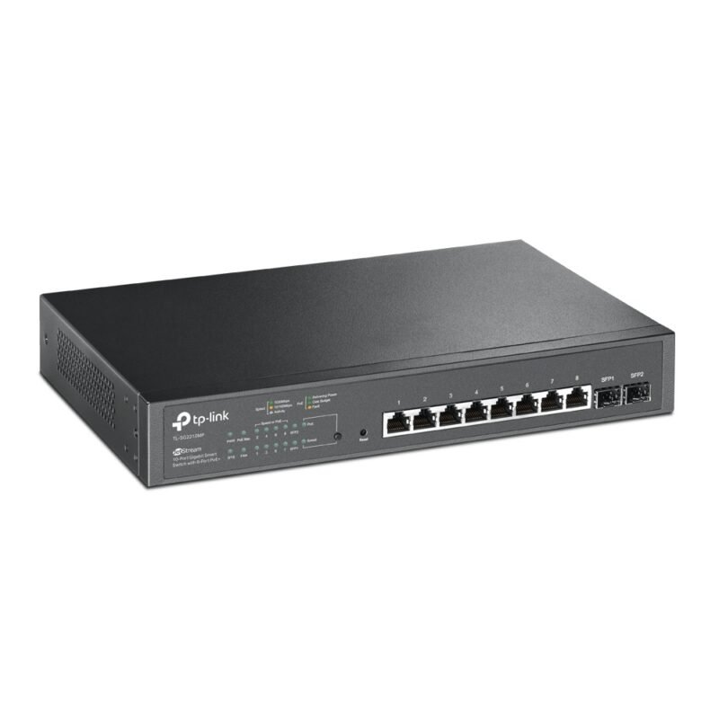 Switch TP-LINK TL-SG2210MP | 8 Puertos Gigabit POE+ at/af, 2 SFP - Imagen 2