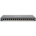 Switch PoE Hikvision 16 puertos gigabit 110W