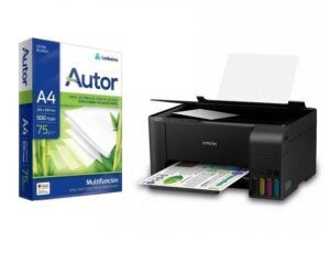 Impresora Epson multifuncion + resma de 500 hojas