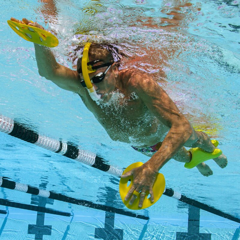 Paletas Flotantes Natación Finis Manta Paddles L - Imagen 4
