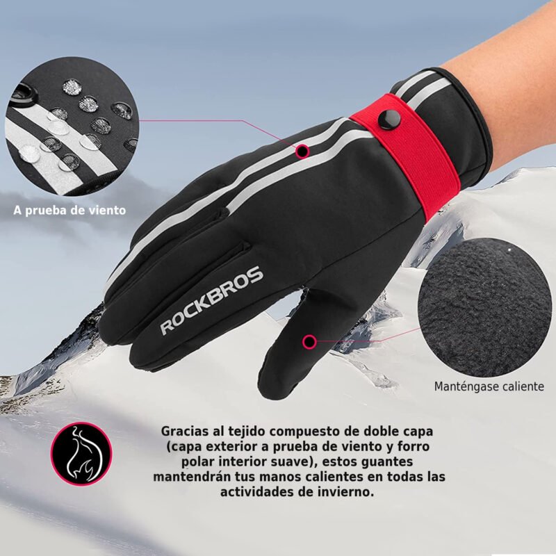 Guantes Térmicos Rockbros 16410777005 Reflectantes 2XL - Imagen 4