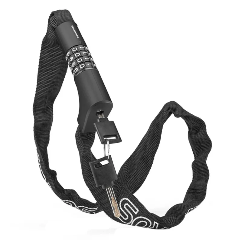 Tranca Para Bicicleta Rockbros Combinación Llave - Imagen 6