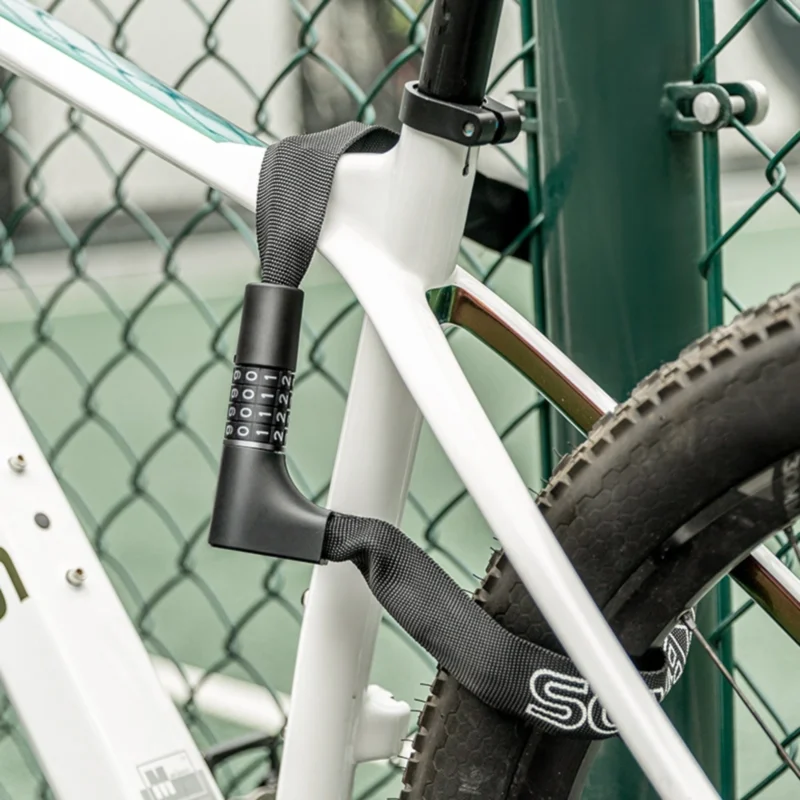 Tranca Para Bicicleta Rockbros Combinación Llave - Imagen 2