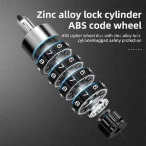 Tranca Para Bicicleta Rockbros Combinación Llave