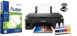 Impresora Canon Pixma G-3110 + resma A4