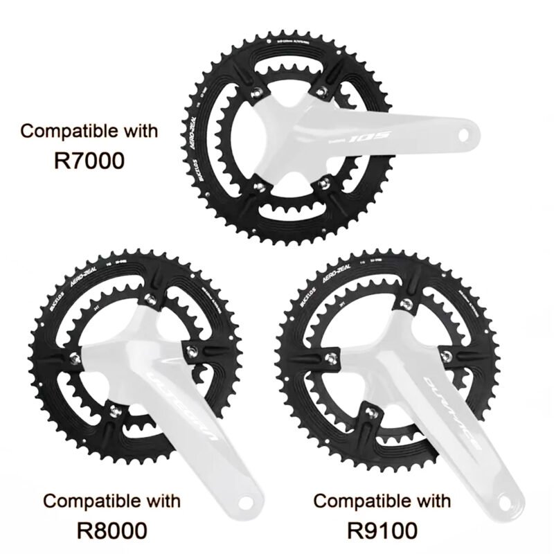 Plato Para Cadena De Bicicleta Bucklos 53-39t 10/11/12V - Imagen 3