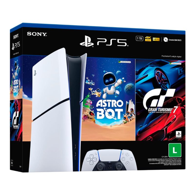 Consola Digital Ps5 Slim 16gb 1tb Blu-ray Dvd Astro Bot + Gran Turismo 7 - Imagen 3