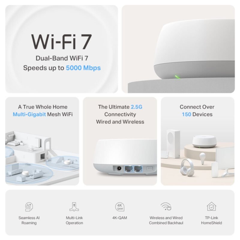 Router Mesh Tp-Link Deco Be25 Wi-Fi 7 X1u - Imagen 3
