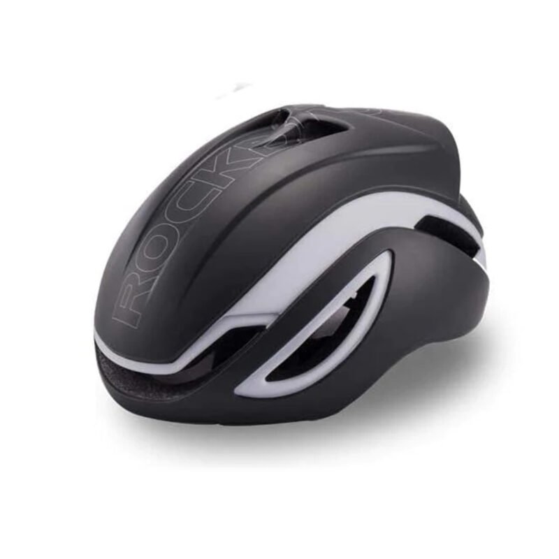 Casco Ultraliviano Rockbros Color Negro Y Blanco Talle M - Imagen 4
