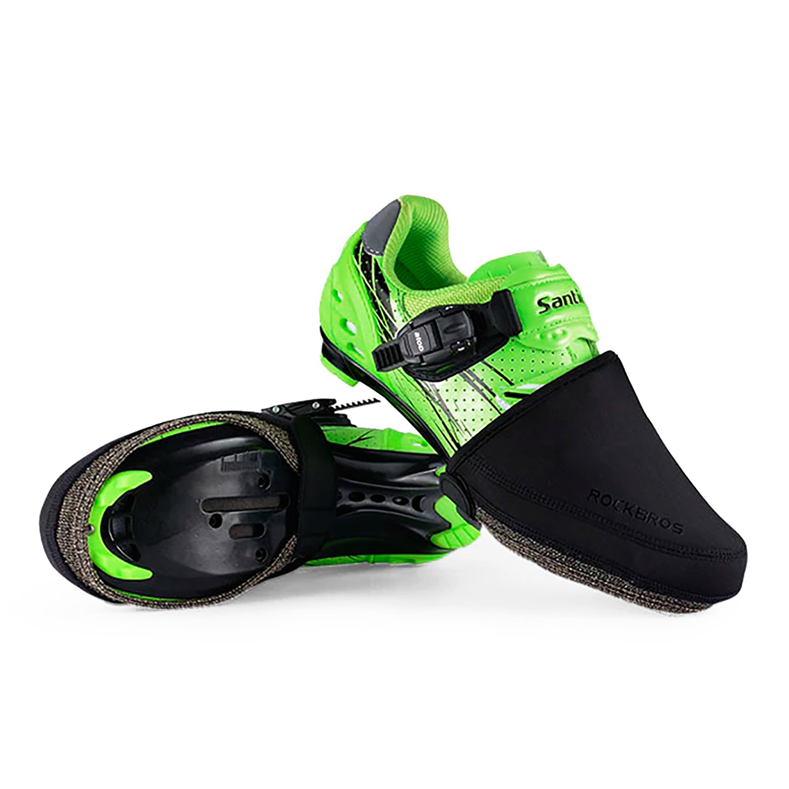 Cubre Zapatilla Rockbros Logo Reflectante Lycra L - Imagen 4