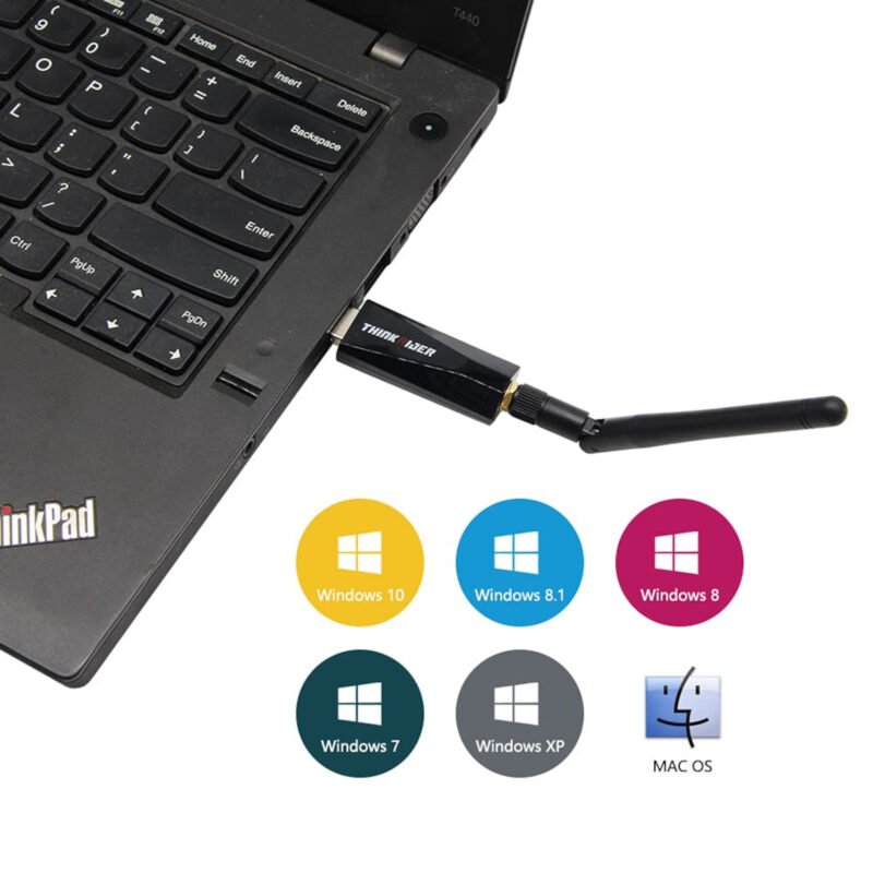 Antena y Receptor USB Para Reforzar Señal Thinkrider - Imagen 2