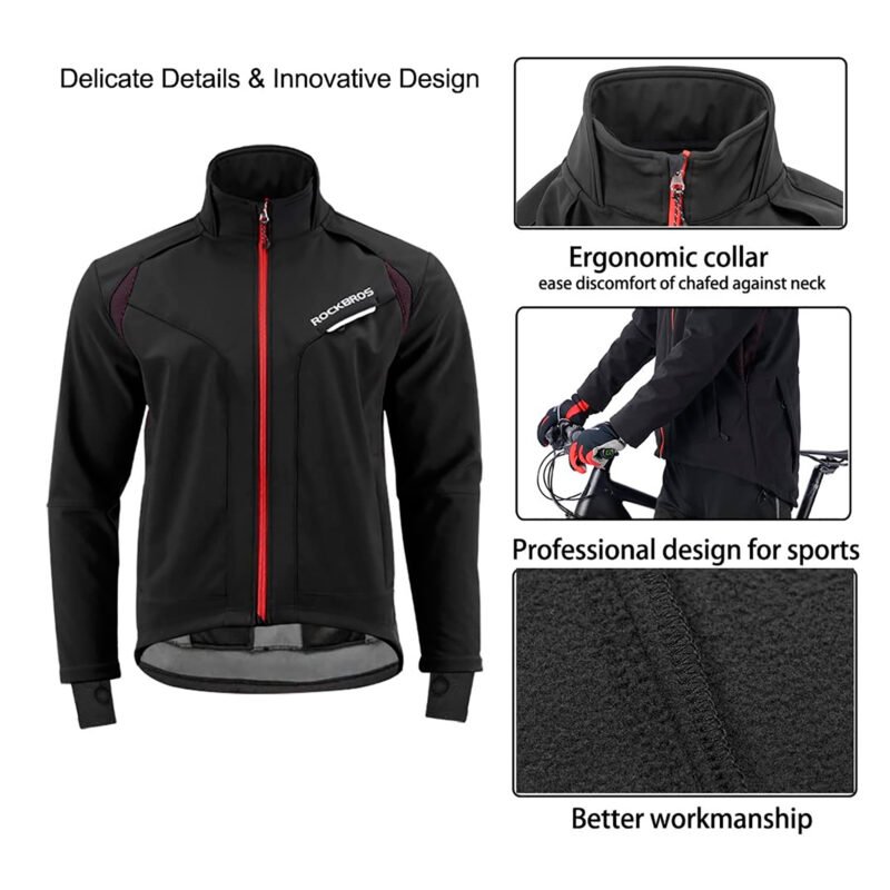 Campera Impermeable Rockbros Cintas Reflectivas Xxxxl - Imagen 3