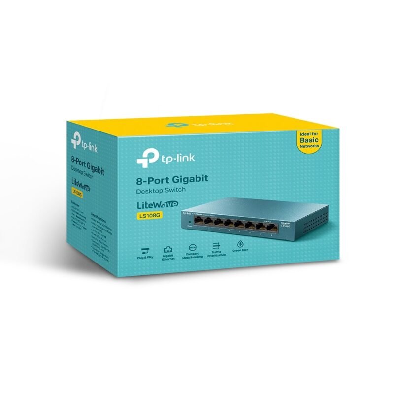 Switch TP-LINK LS108G | 8 Puertos 10/100/1000Mbps - Imagen 6
