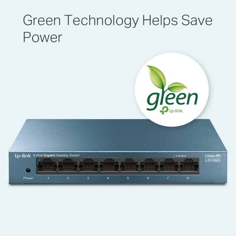 Switch TP-LINK LS108G | 8 Puertos 10/100/1000Mbps - Imagen 9