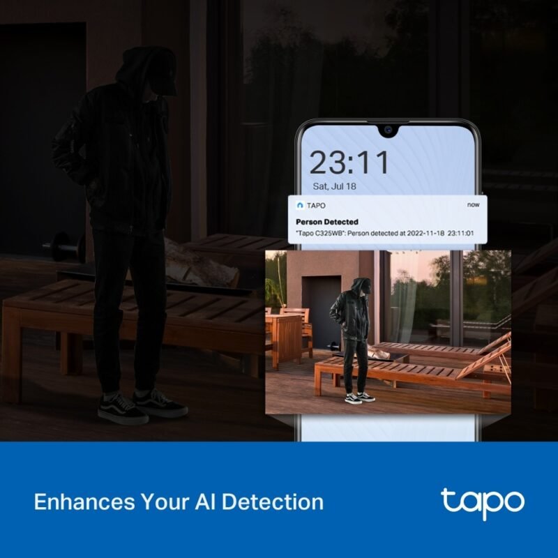 Cámara WiFi TP-LINK Tapo C325WB | QHD, Visión Nocturna, Exterior - Imagen 8