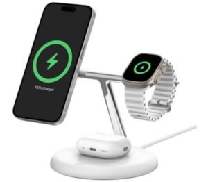 BELKIN WIZ023VFWH BASE DE CARGA INALAMBRICA 3 EN 1 15W WHITE CP