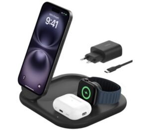 BELKIN WIZ029VFBK BASE DE CARGA INALAMBRICA 3 EN 1 15W BLACK CP