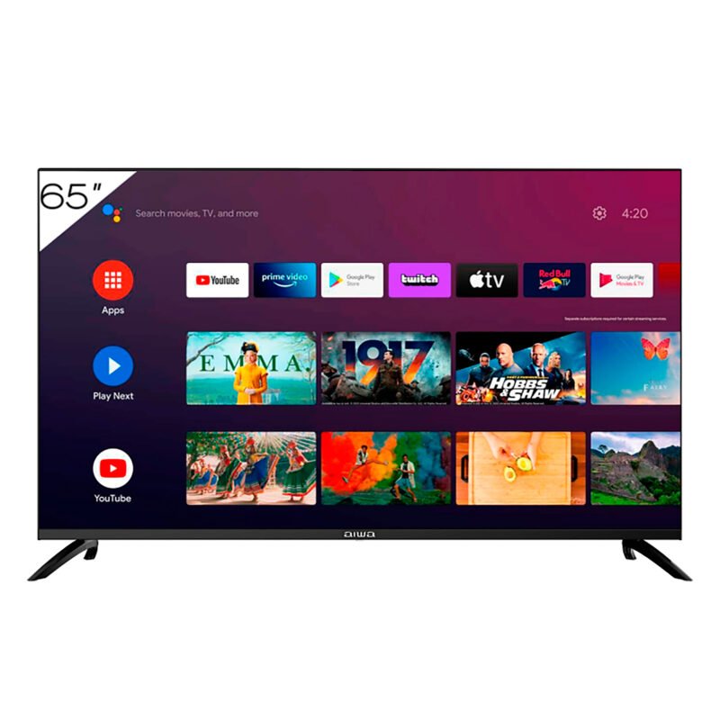 Smart Tv Aiwa 65'' Led 4k Google TV Comando De Voz - Imagen 2