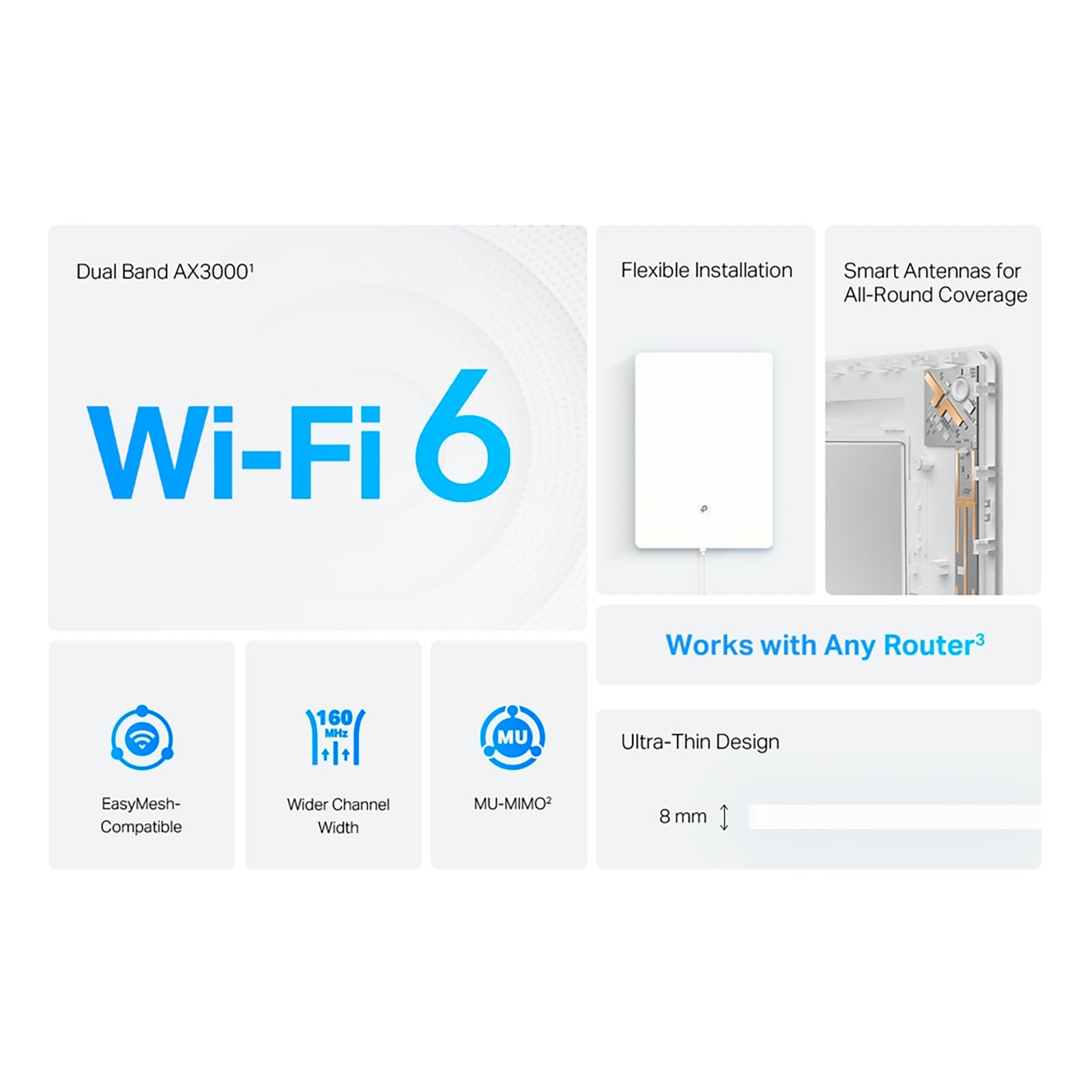 Extensor De Wifi Tp-link Acher Air E5 Wifi 6 Ax3000 2,4ghz/5ghz - Imagen 4