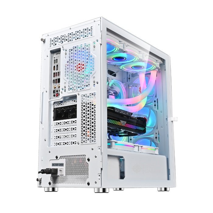 Gabinete Gamer Shot Gaming Pro Series SHOT-SUP-230B-WHITE | Cristal Templado - Imagen 4