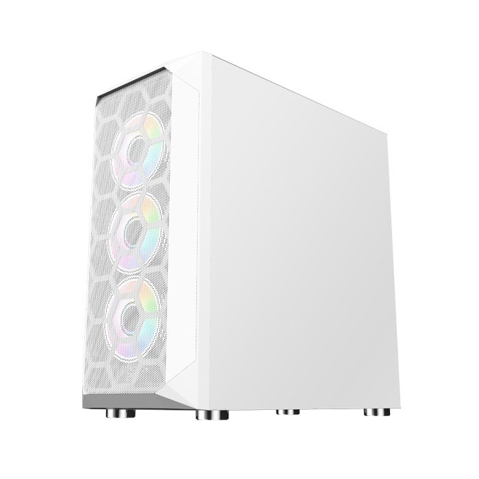 Gabinete Gamer Shot Gaming Pro Series SHOT-SUP-230B-WHITE | Cristal Templado - Imagen 5