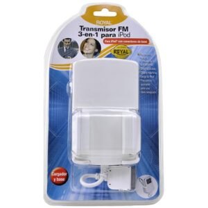 Accesorio de Auto para iPod ROYAL | Transmisor de FM, Soporte y Cargador