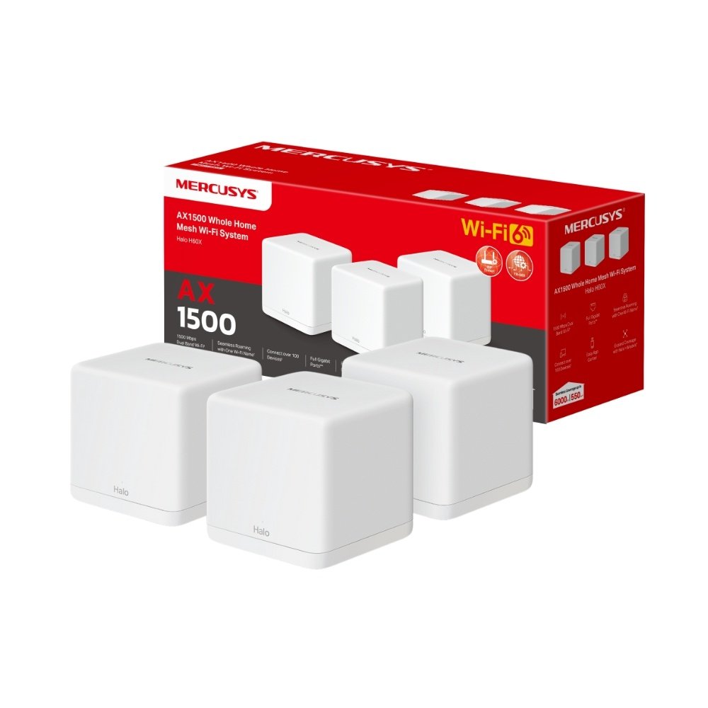 MERCUSYS Halo H60X (Pack x2) | Mesh, WiFi 6 - Imagen 5