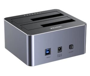 Dock Station Unitek doble bahía para Discos 2.5" y 3.5" SATA III