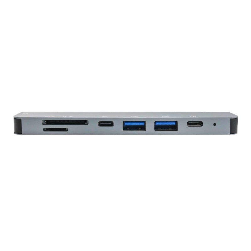 Hub Usb C 7en1 Unno Hb1107sv Hdmi Usb Lector De Tarjetas