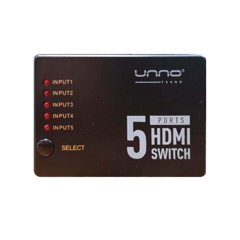 Switch Unno 5 Puertos Hdmi 4k x 2k 60hz 3d Compatible - Imagen 2