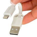 Cable Plano Usb a Lightning con Llavero