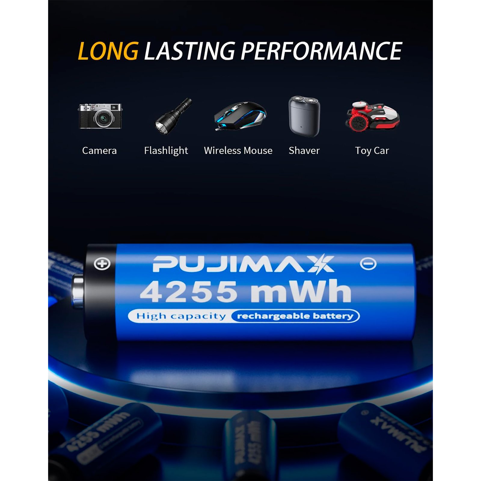 Cargador Pujimax Para 8 Pilas AA + 8 Pilas AA 1,5v 4255mwh - Imagen 5