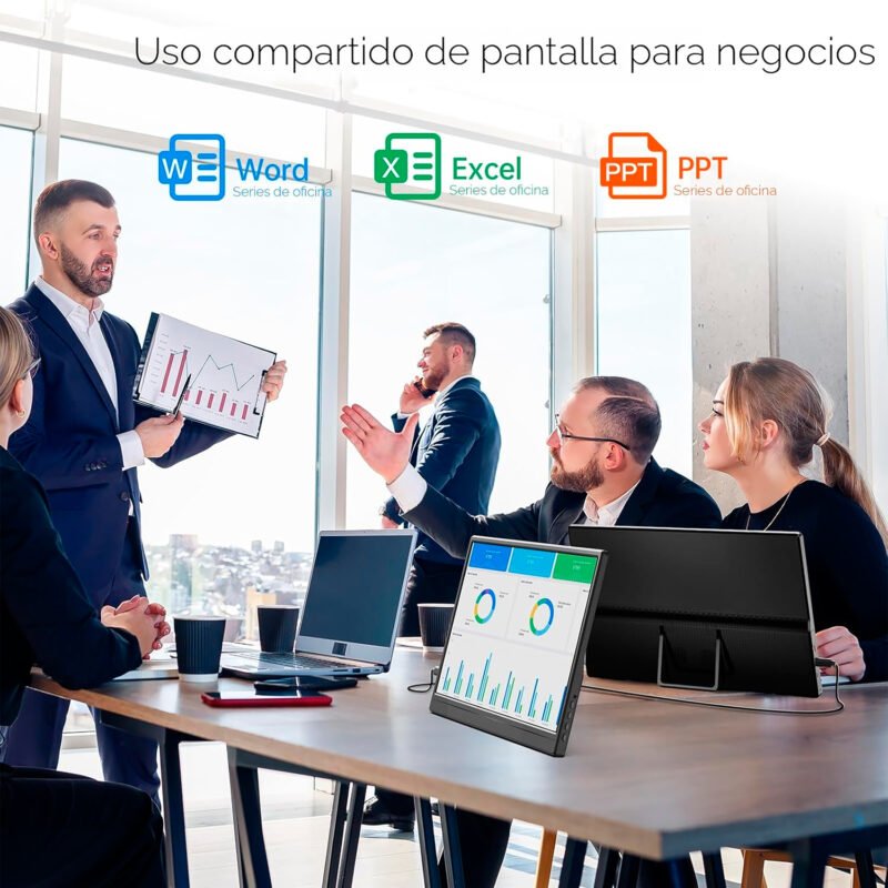 Monitor Portable YXK Pm1562 15,6'' 1080p Soporte Integrado - Imagen 2