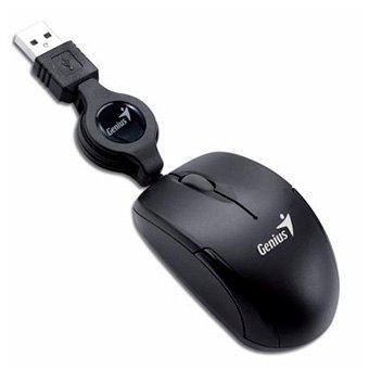 Mini Mouse Genius Retractil USB negro