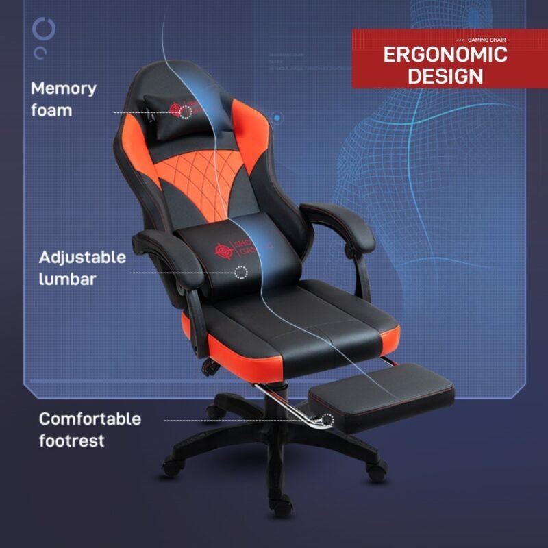 Silla Gamer Shot Gaming SHOT-D1145-WB | Soporte ergonómico - Imagen 4
