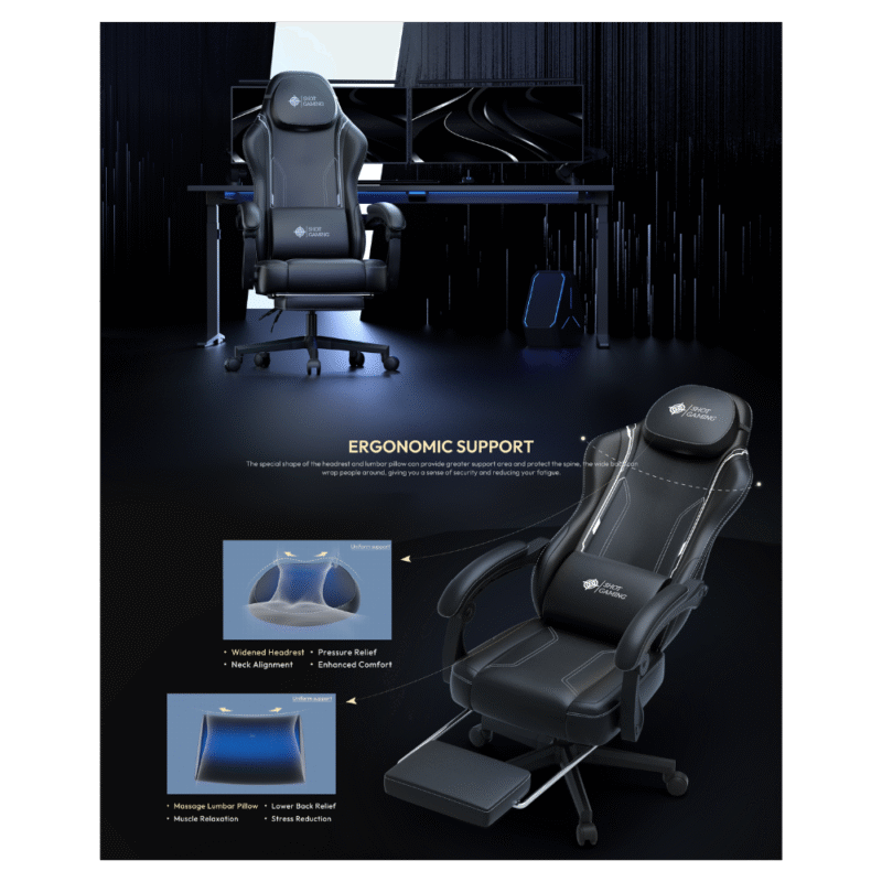 Silla Gamer Shot Gaming SHOT-LS6650-1-B | Soporte ergonómico - Imagen 7