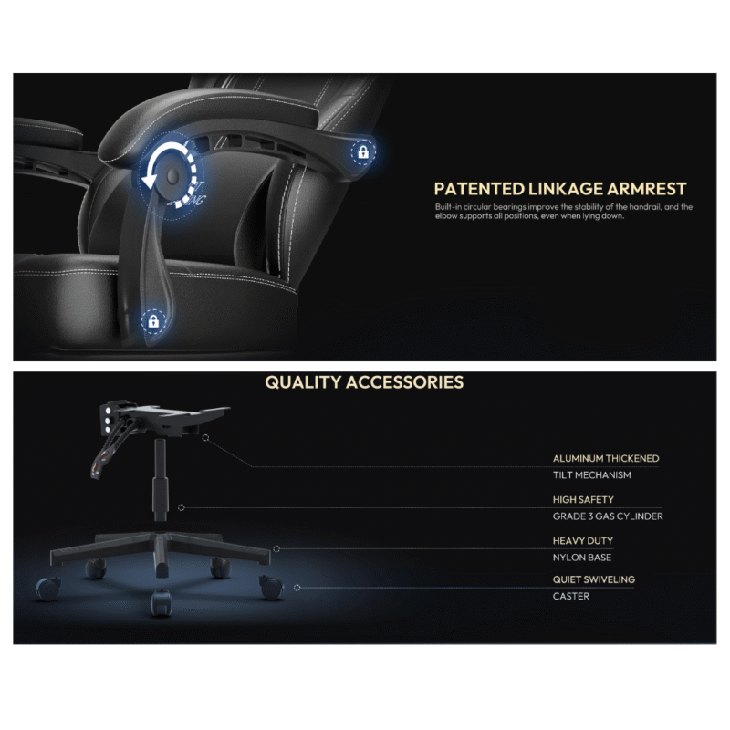 Silla Gamer Shot Gaming SHOT-LS6650-1-B | Soporte ergonómico - Imagen 9