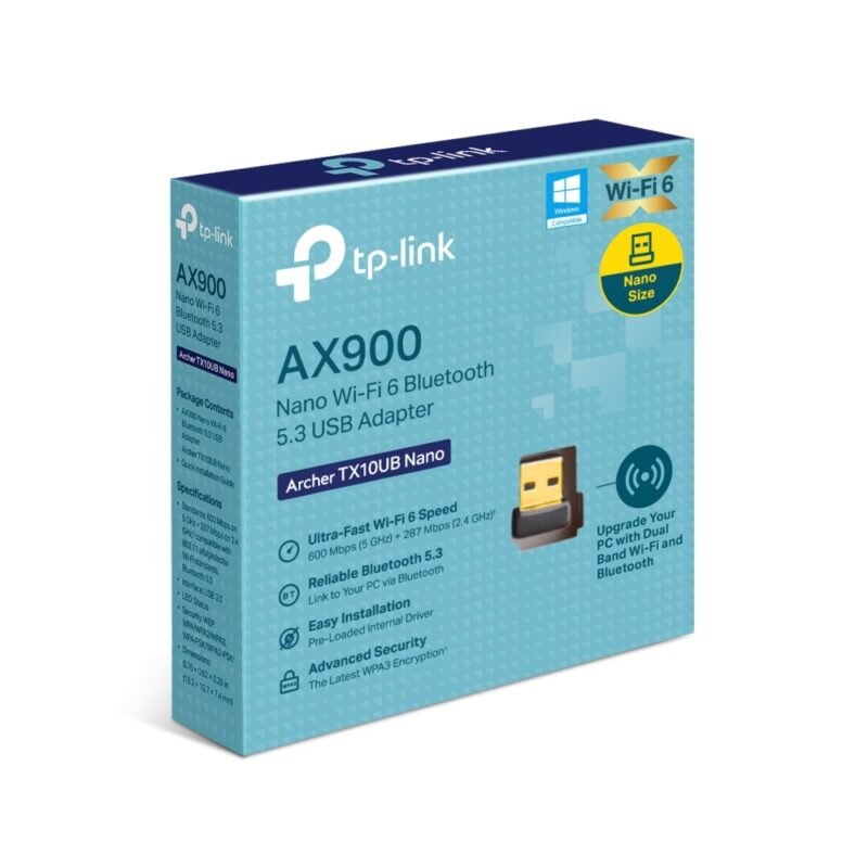 Adaptador Nano USB TP-LINK Archer TX10UB | AX900, Bluetooth 5.3 - Imagen 17