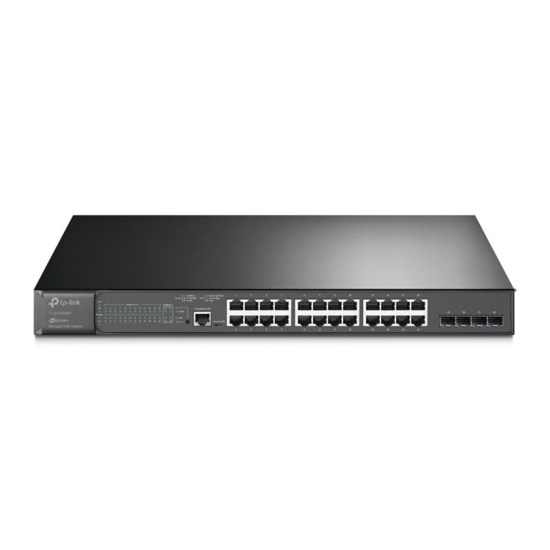 Switch TP-LINK TL-SG3428MP | 24 Puertos Gigabit PoE at/af, 4 SFP Gigabit, 2 Puertos Consola (micro-USB y RJ45) - Imagen 3