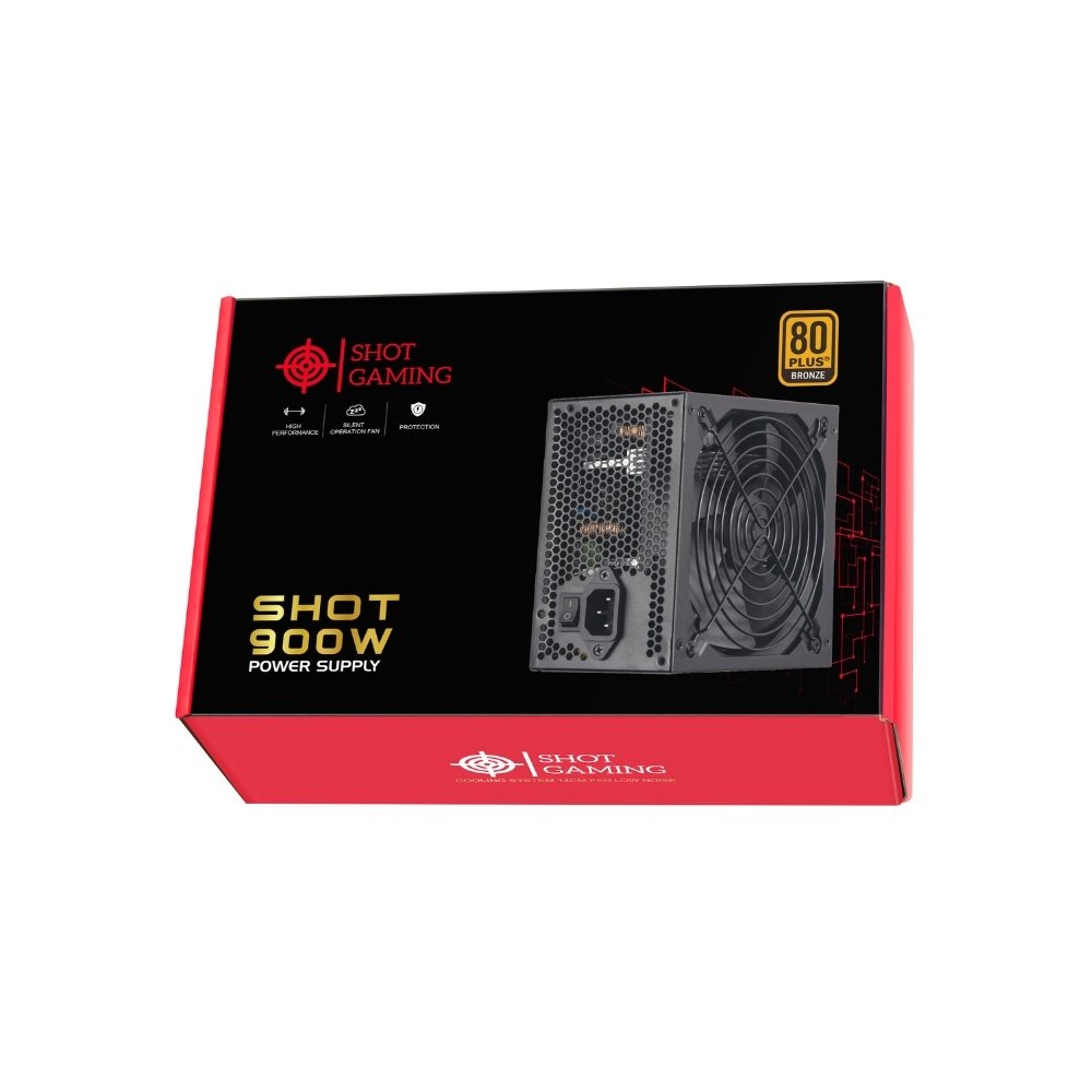 Fuente Shot Gaming Pro Series | Negra, 900W 80+ BRONZE - Imagen 6