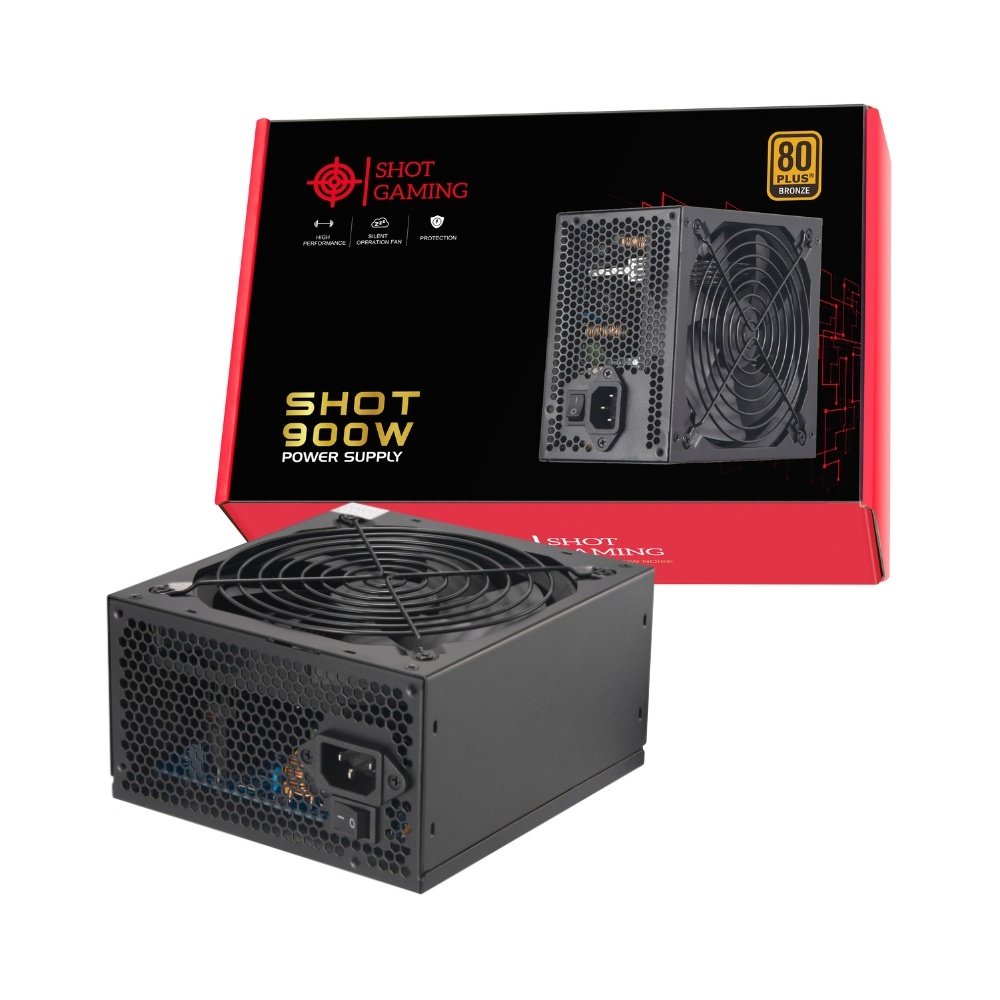 Fuente Shot Gaming Pro Series | Negra, 900W 80+ BRONZE - Imagen 8