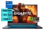 Notebook Gamer Gigabyte Core i7 4.9Ghz, 16GB, 512GB SSD, 16" FHD+, RTX 5050 8GB
