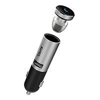 Cargador + Auriculares Bt Para Auto Tzumi Android iPhone - Imagen 2