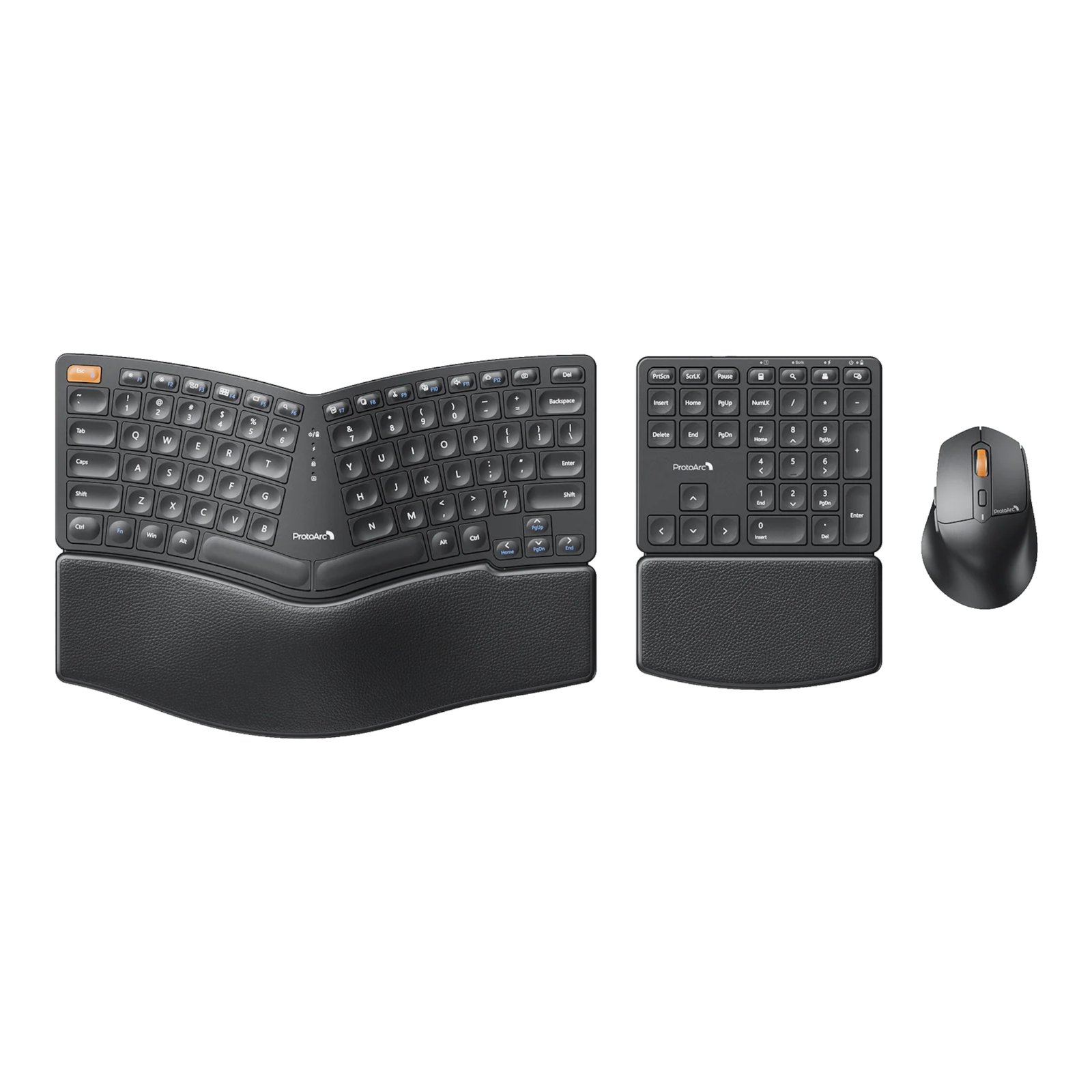 Combo Mouse y Teclado Español Ergonómico Inalámbrico 3en1 ProtoArc Ekm04 - Imagen 6