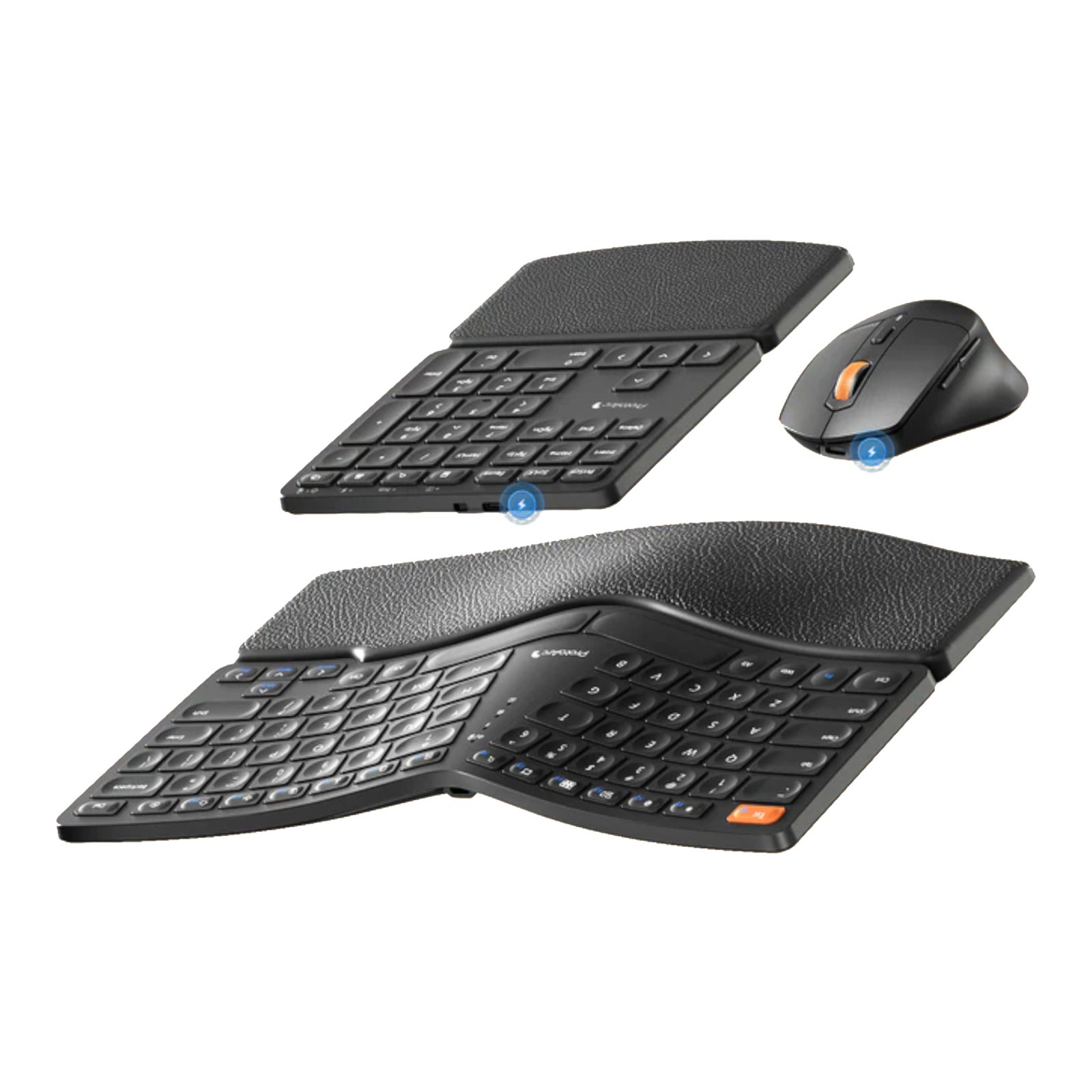 Combo Mouse y Teclado Español Ergonómico Inalámbrico 3en1 ProtoArc Ekm04 - Imagen 5