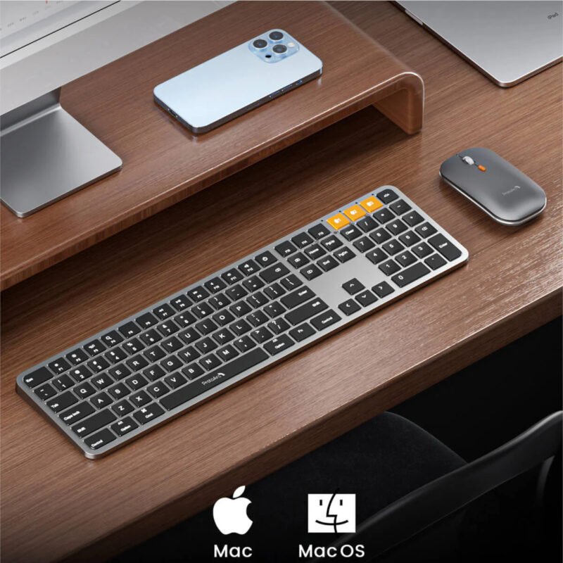 Combo Mouse y Teclado Retroiluminado Bluetooth ProtoArc Km100-a - Imagen 5