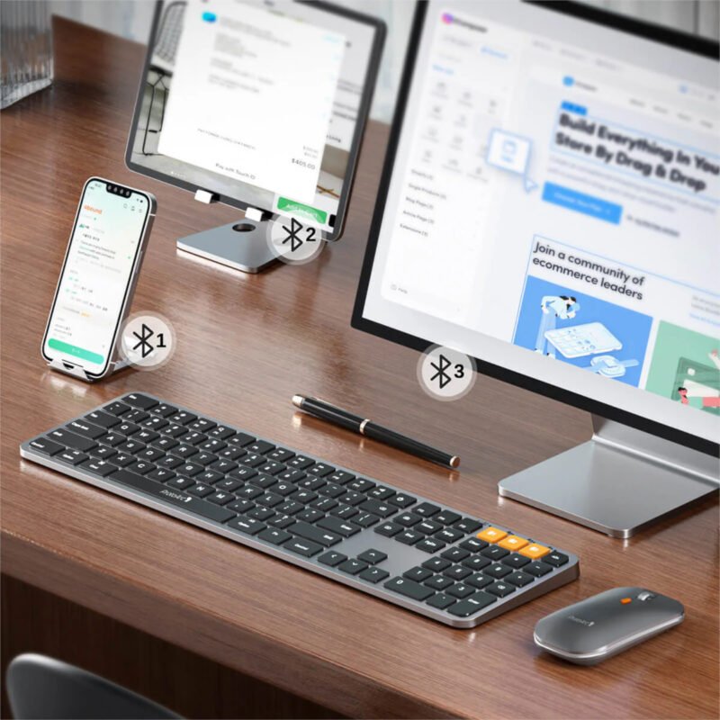 Combo Mouse y Teclado Retroiluminado Bluetooth ProtoArc Km100-a - Imagen 3